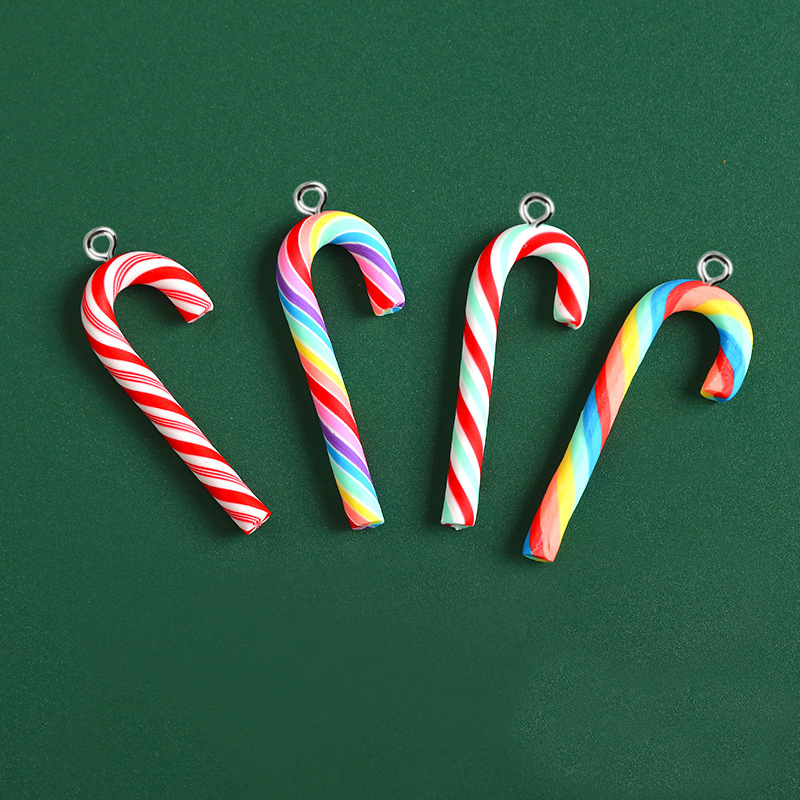 Resin Art Jewelry Kit - 10pcs Cute Clay Christmas Pendants Charms
