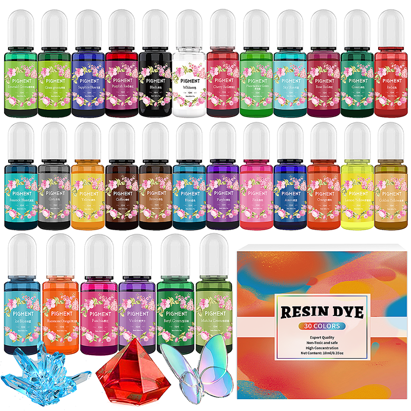 Resin Art Glue - Epoxy Resin Pigment Kits Candle Dye