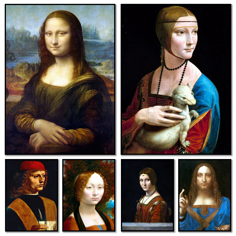 Resin Art And Deco - Famous Leonardo Da Vinci Artwork Mona