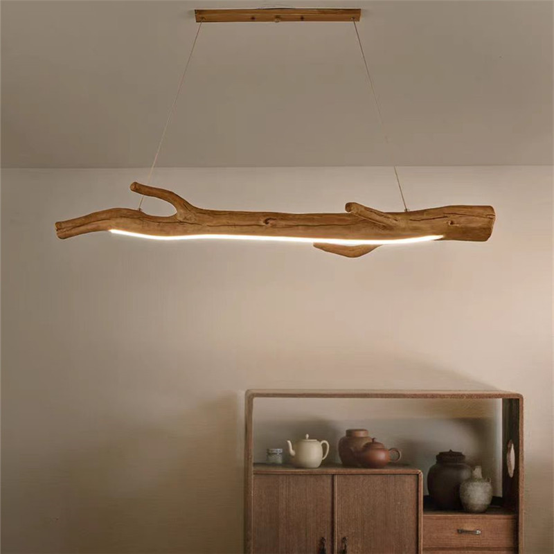 Resin Art Hanging - Vintage tree Branch chandelier LED resin