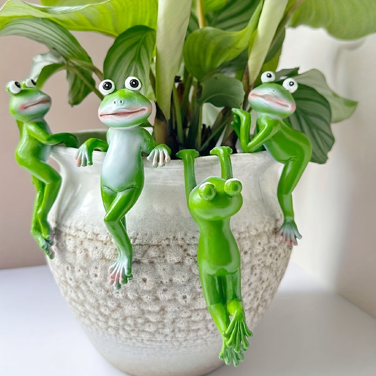 Resin Art Hanging - 1Pc Cartoon Frog Statue, Resin Animal