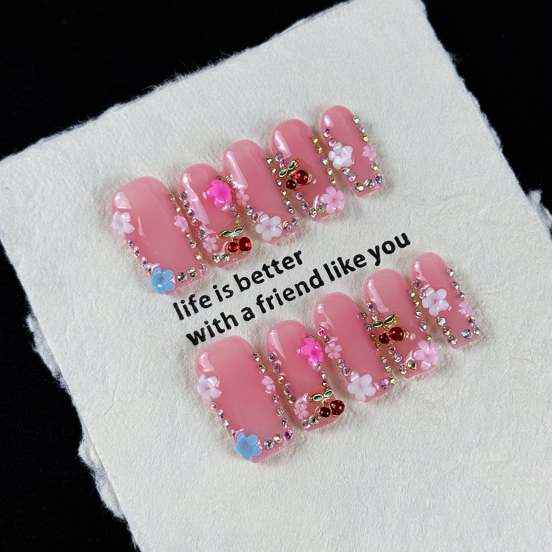 Resin Art And Deco - 10pcs high-end Sweet girl style, hand-painted