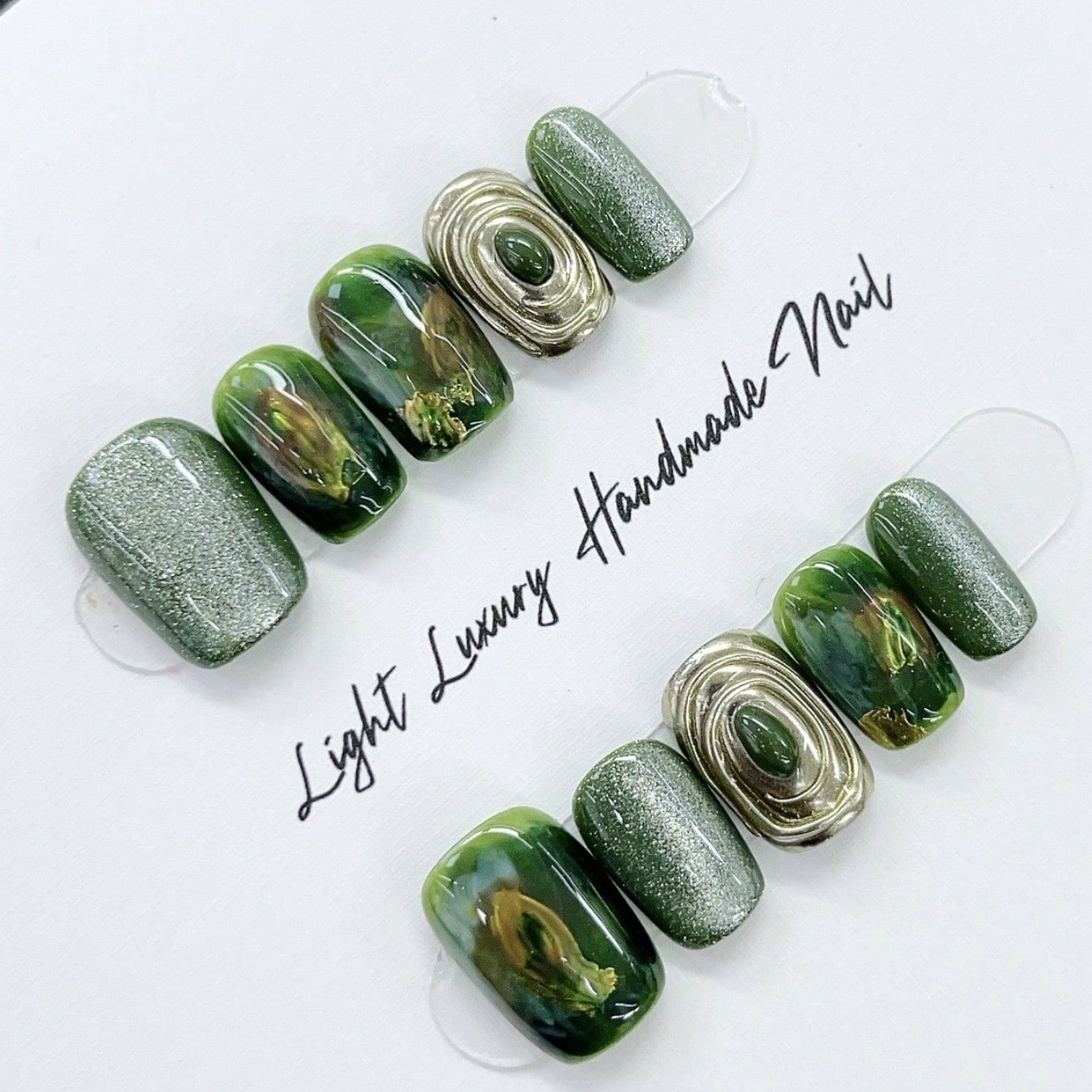 Resin Art And Deco - 10pcs pure hand pressed short square