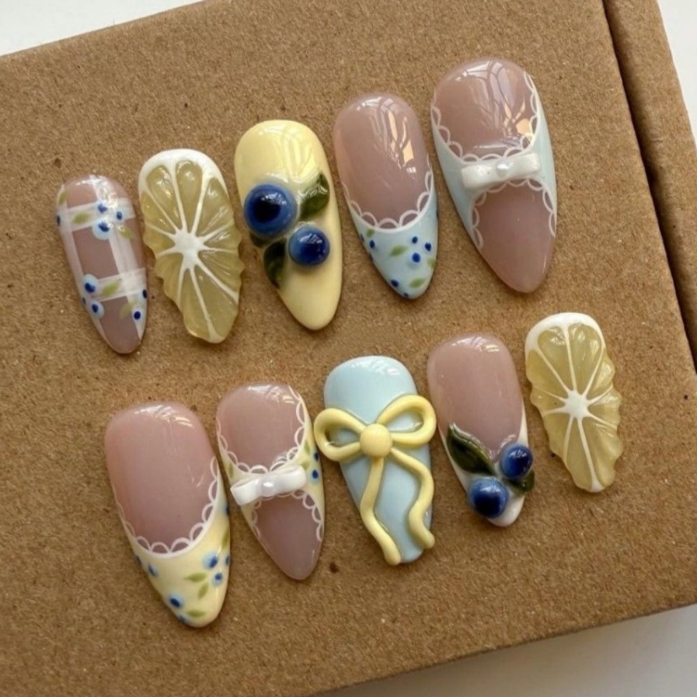 24pcs Fresh Lemon Blueberry We - Resin Art Glue recension och pris