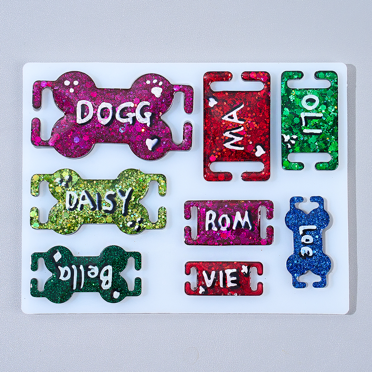 DIY Cat Dog ID Tag Silicone Mo - Resin Art Mould recension och pris