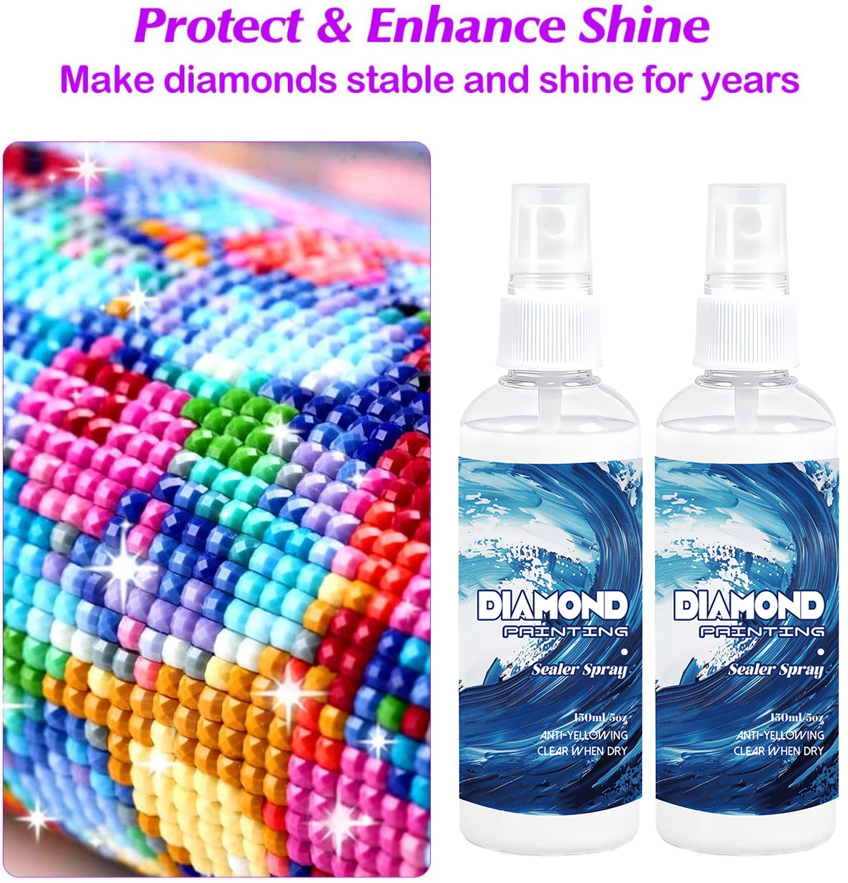 150ml Diamond Painting Sealant - Resin Art Glue recension och pris