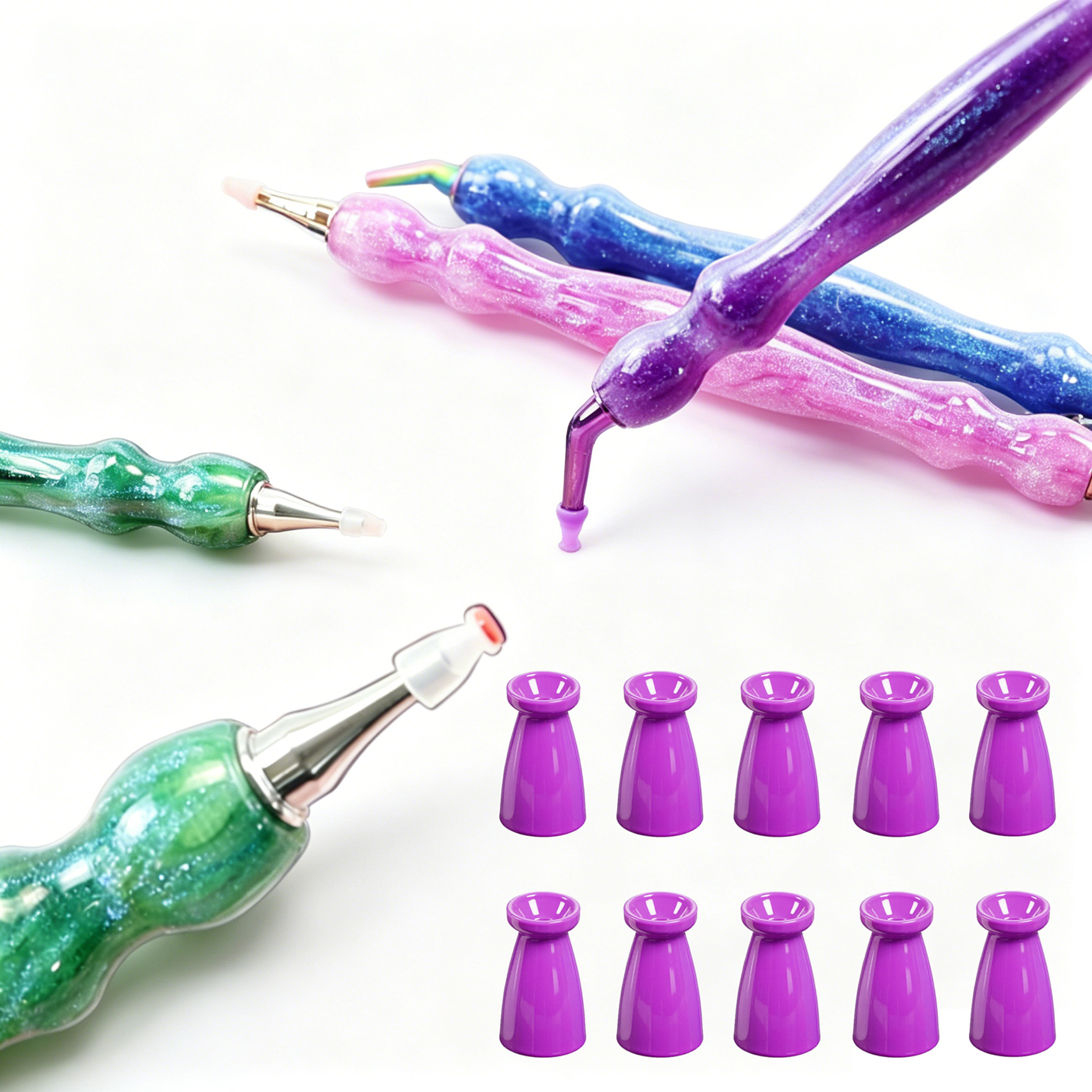 10Pcs Silicone Diamond Paintin - Resin Art Pen recension och pris