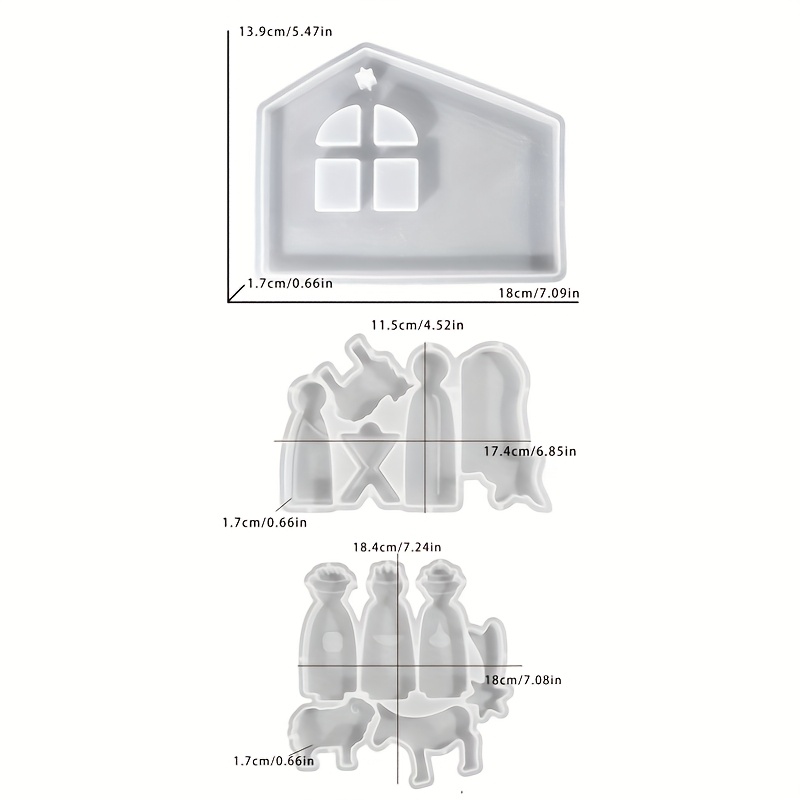 [3pcs Resin Casting Molds] 3pc - Resin Art Mould recension och pris