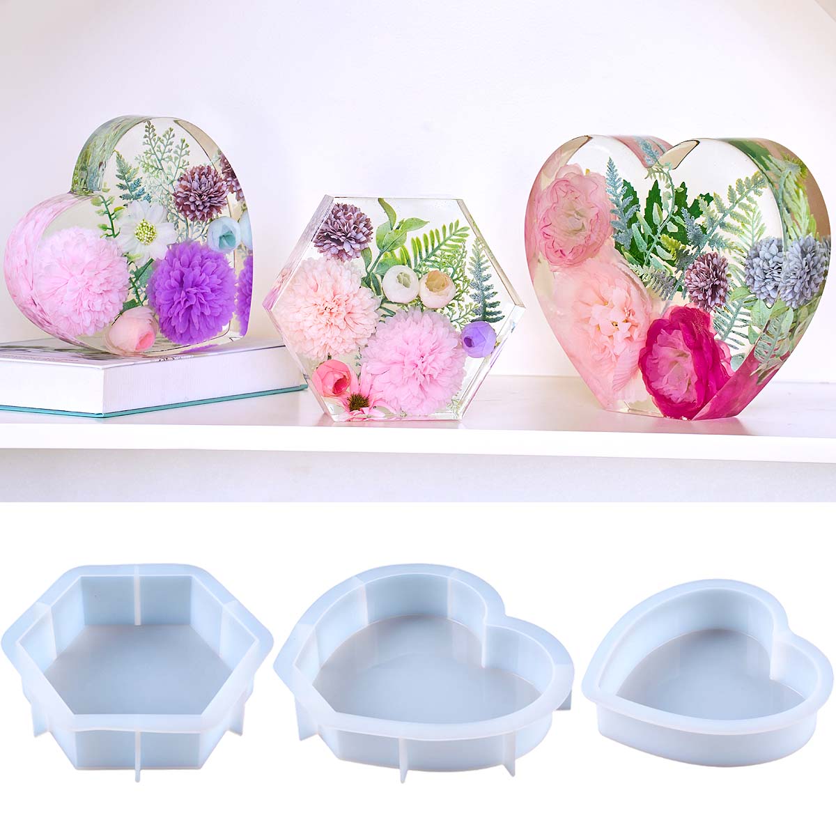 Large Love Silicone Mold DIY H - Resin Art Mould recension och pris