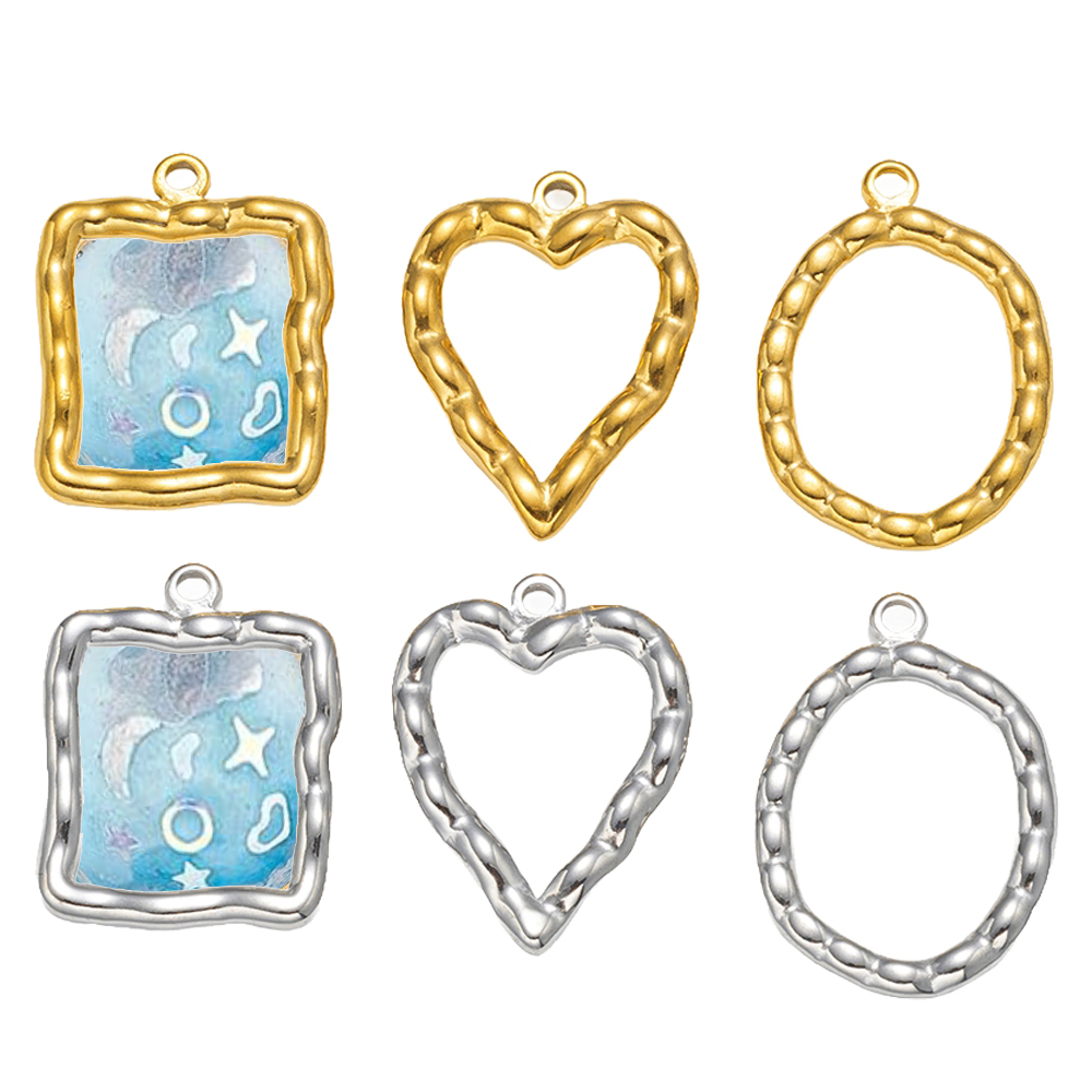 5pcs Stainless Steel Heart Rou - Resin Art Jewelry Kit recension och pris