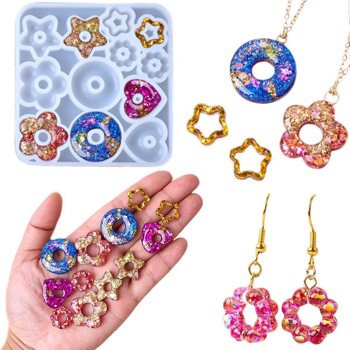 Handmade Press On Nails Transp - Resin Art And Deco recension och pris