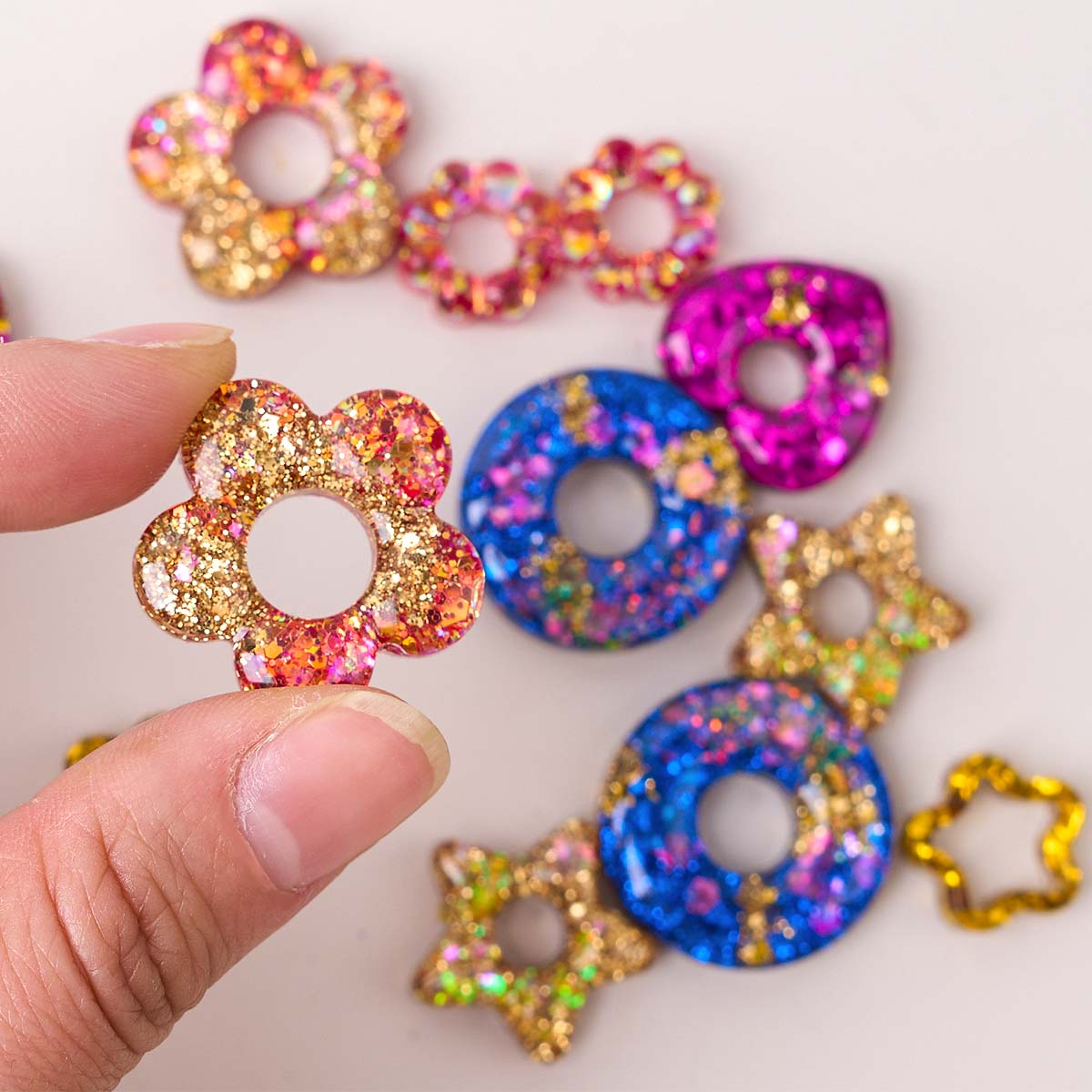 Handmade Press On Nails Transp - Resin Art And Deco recension och pris