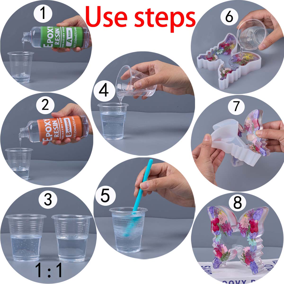 1:1 Ratio Epoxy Resin Kit Anti - Resin Art Glue recension och pris