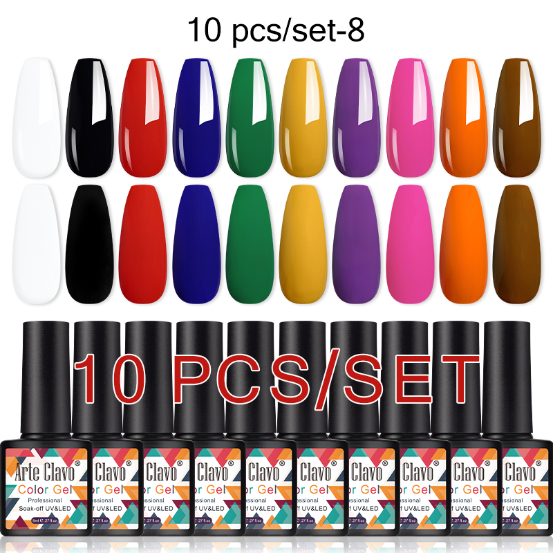 Arte Clavo 10Pcs Gel Nail Poli - Resin Art All recension och pris