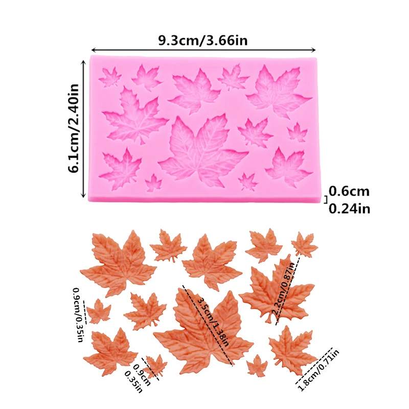 Gj-61 DIY leaf maple leaf sili - Resin Art Mould recension och pris