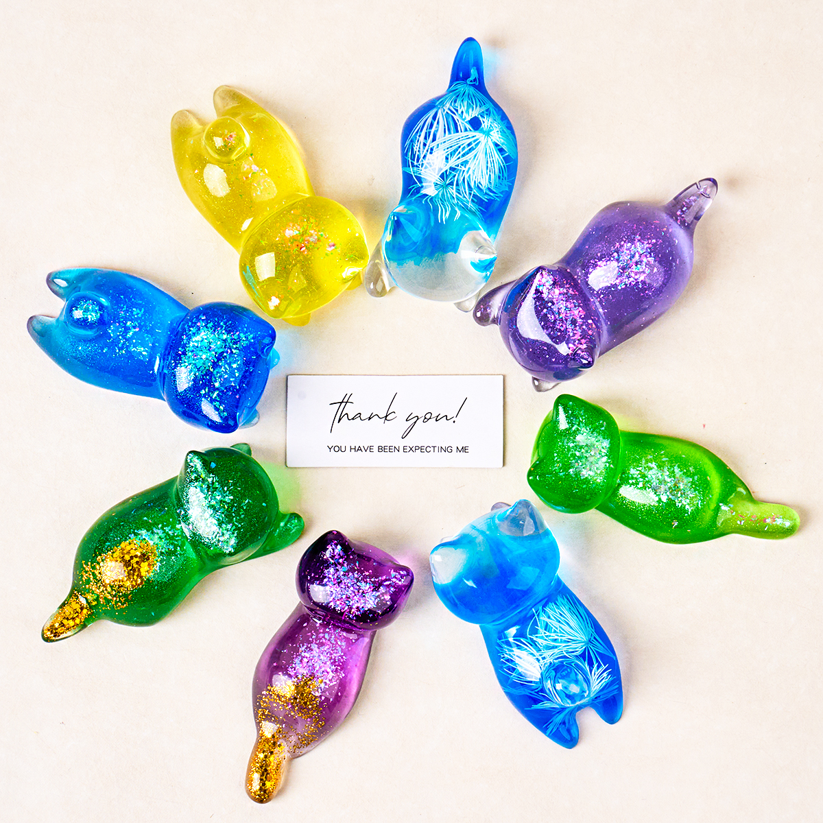 3D Cat Crystal Epoxy Resin Mol - Resin Art Mould recension och pris
