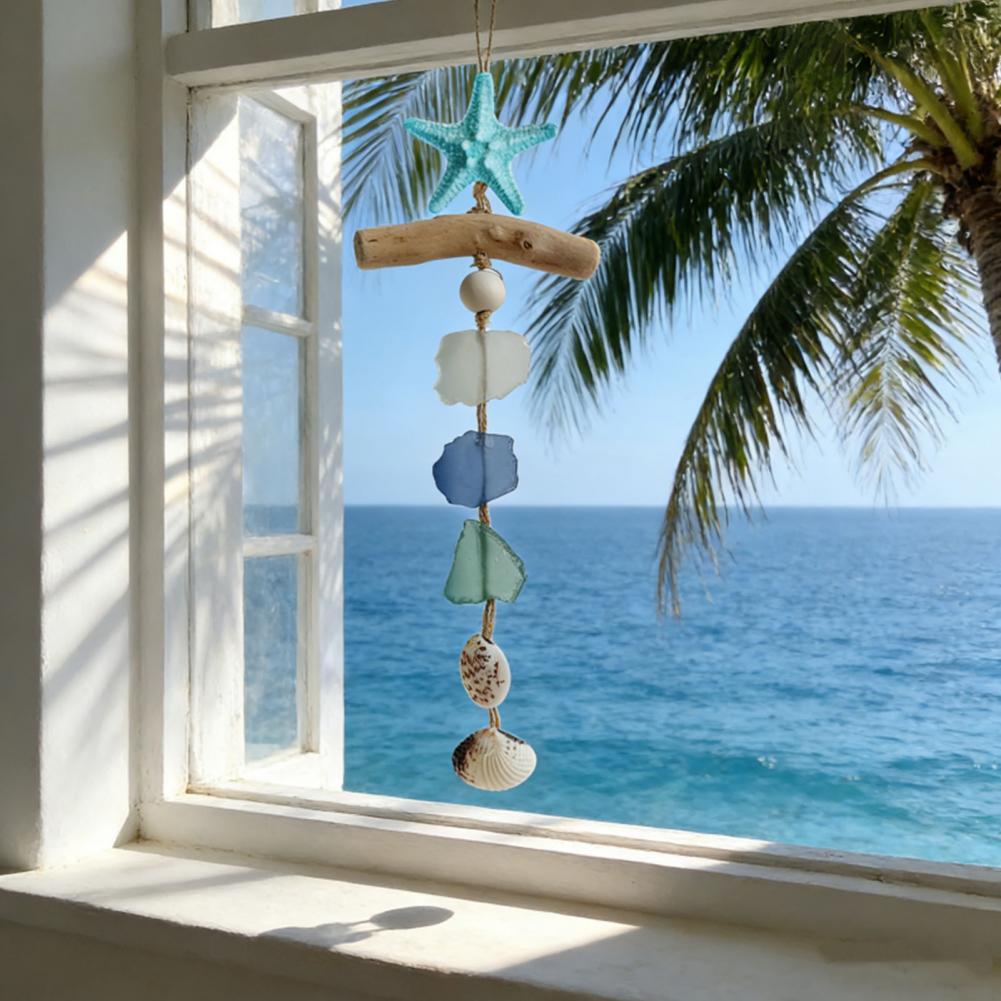 Sea Glass Ornament Blue Ocean  - Resin Art Hanging recension och pris
