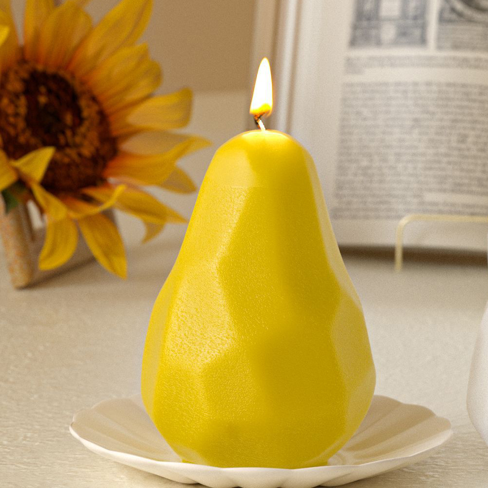 Pear Candle Mold Diamond-Cut R - Resin Art Studio recension och pris