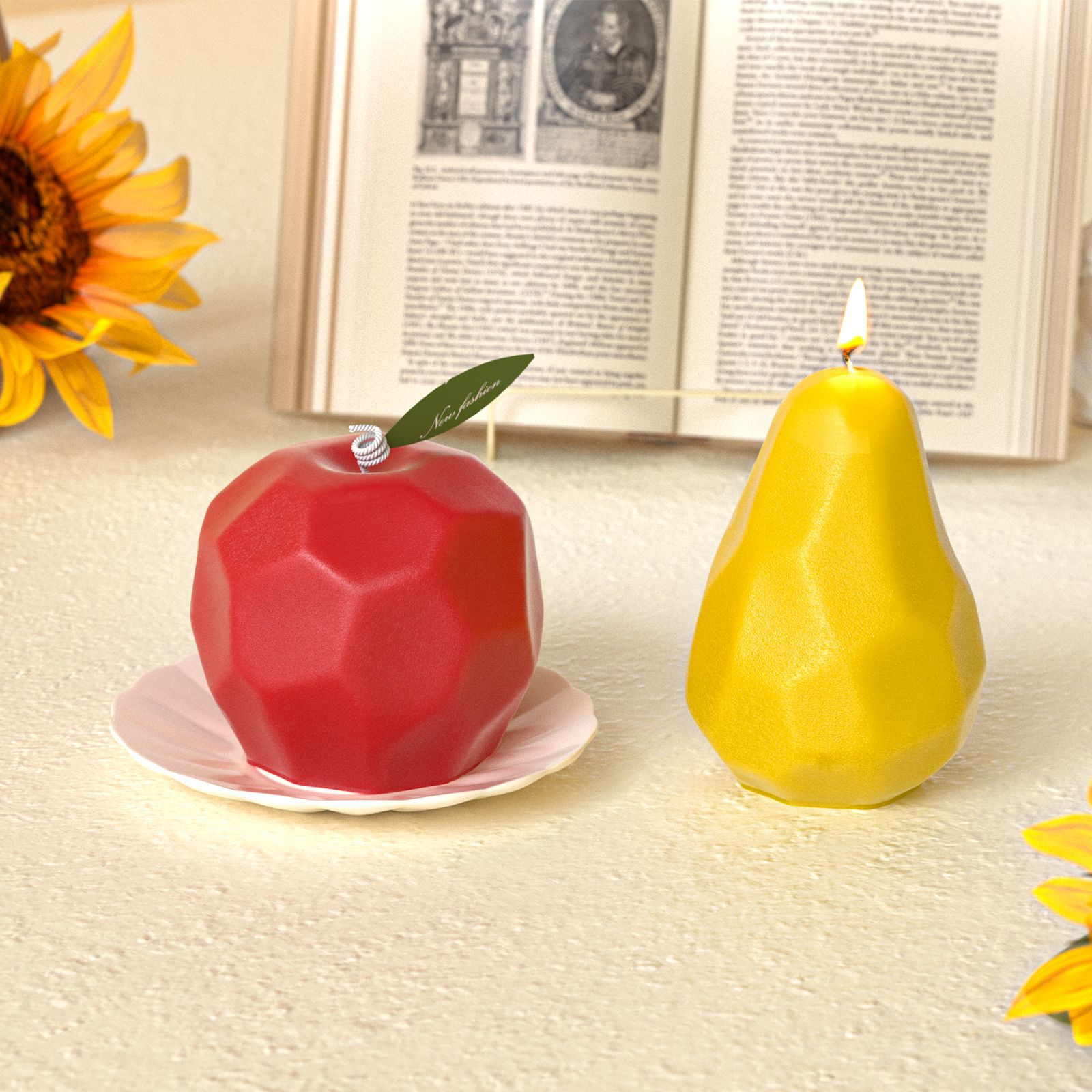 Pear Candle Mold Diamond-Cut R - Resin Art Studio recension och pris