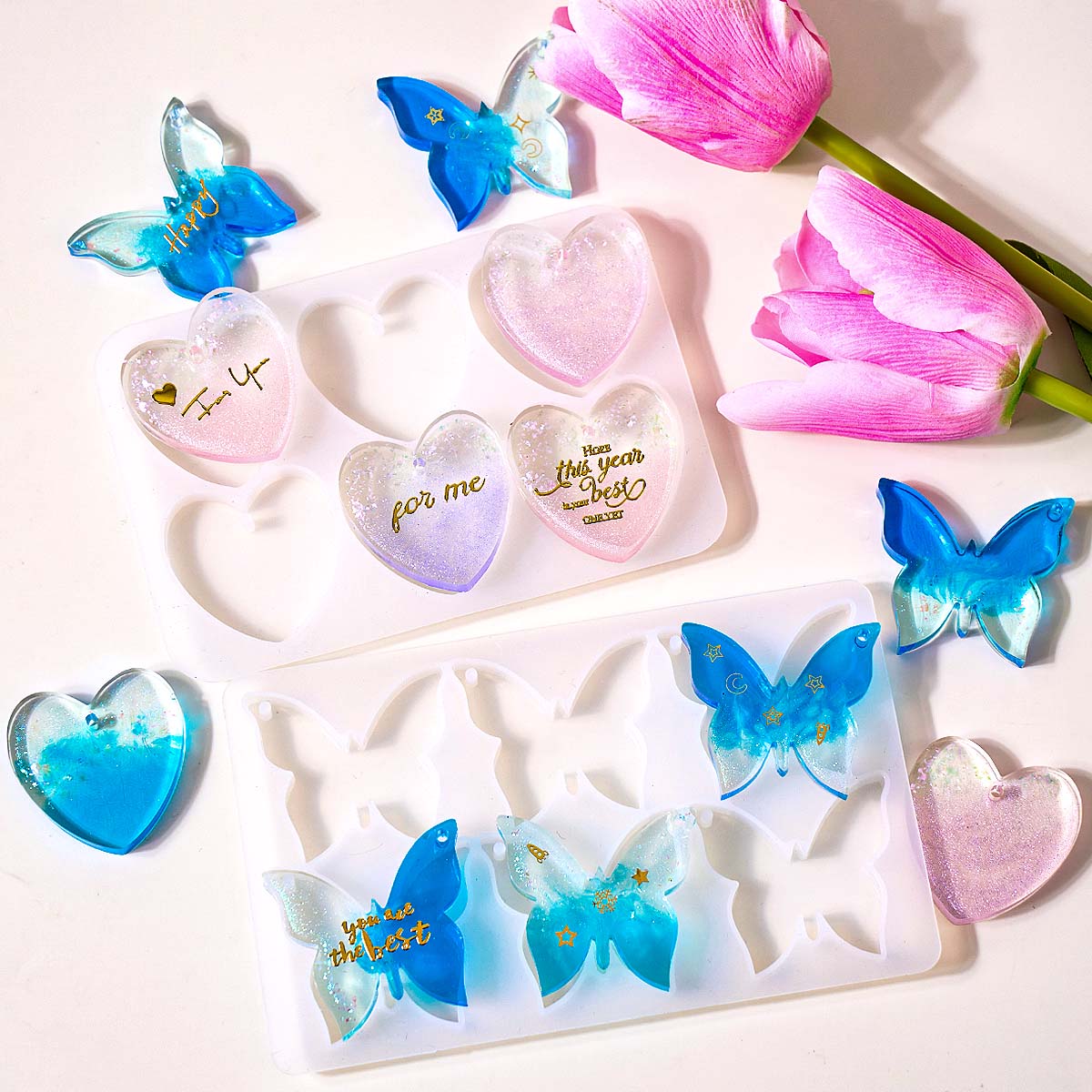 Six-hole with Holes Earring Si - Resin Art Mould recension och pris