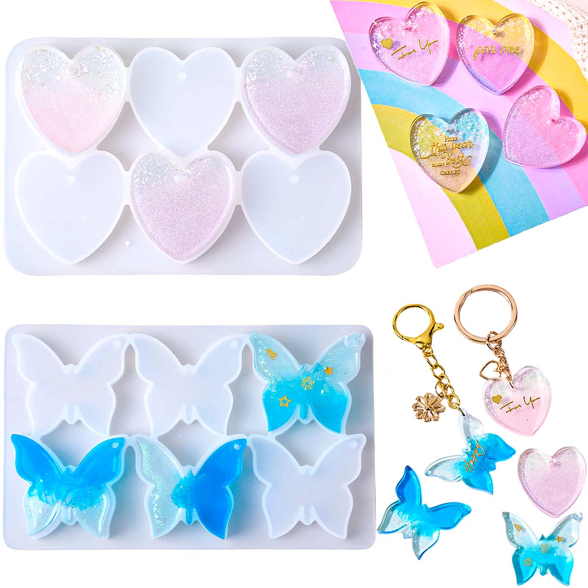Six-hole with Holes Earring Si - Resin Art Mould recension och pris
