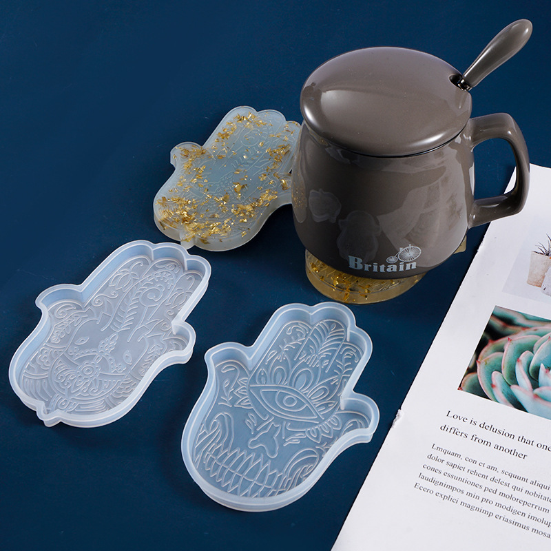 1 Pcs DIY Coaster Hand of Fati - Resin Art Mould recension och pris
