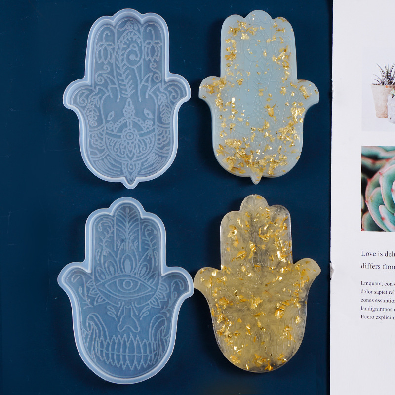 1 Pcs DIY Coaster Hand of Fati - Resin Art Mould recension och pris