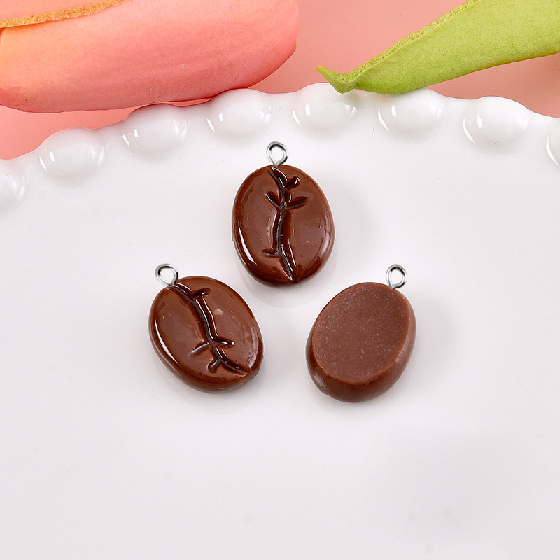 10pcs Coffee Beans Resin Penda - Resin Art Jewelry Kit recension och pris