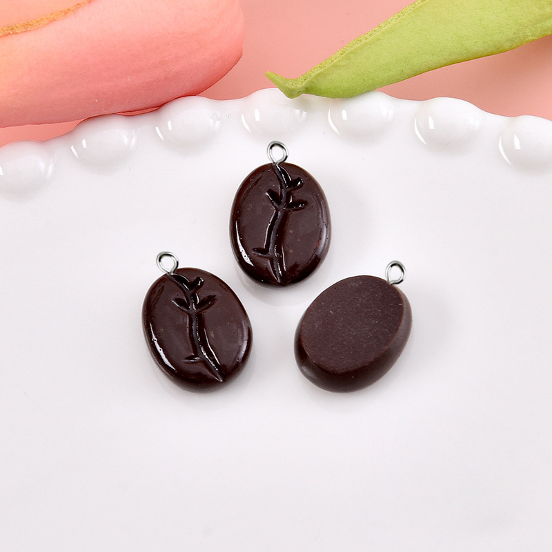 10pcs Coffee Beans Resin Penda - Resin Art Jewelry Kit recension och pris