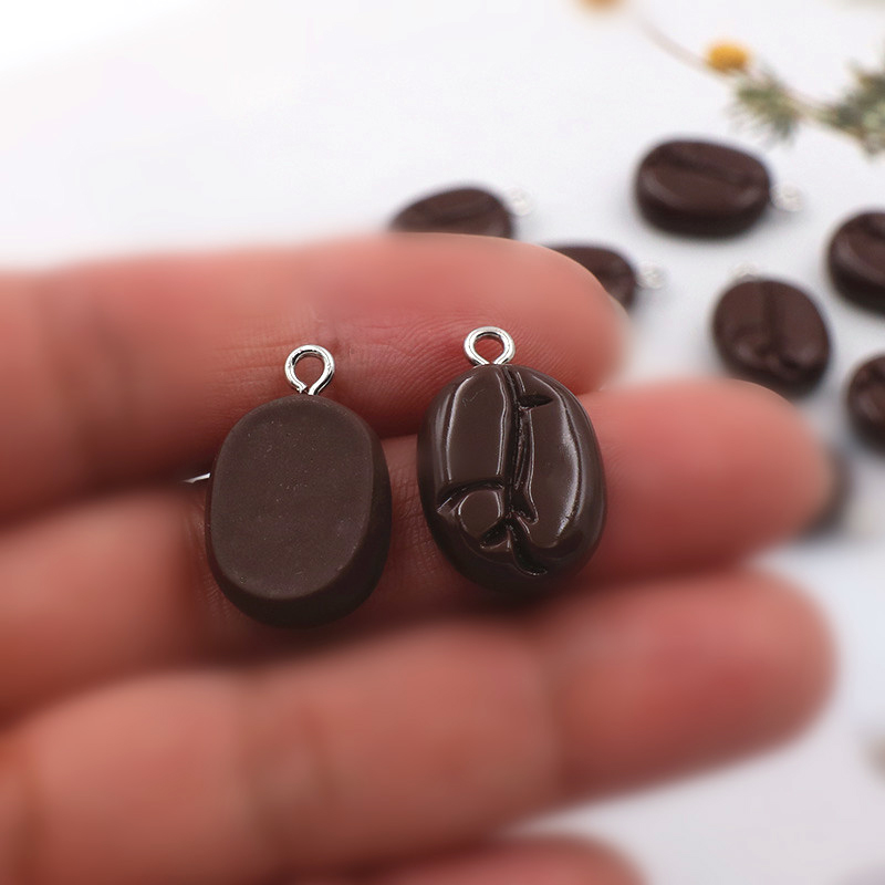 10pcs Coffee Beans Resin Penda - Resin Art Jewelry Kit recension och pris