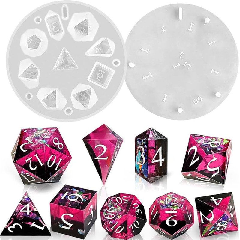 DIY DND Sharp Edge Dice Silico - Resin Art Mould recension och pris
