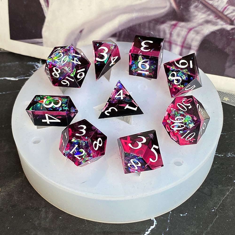 DIY DND Sharp Edge Dice Silico - Resin Art Mould recension och pris