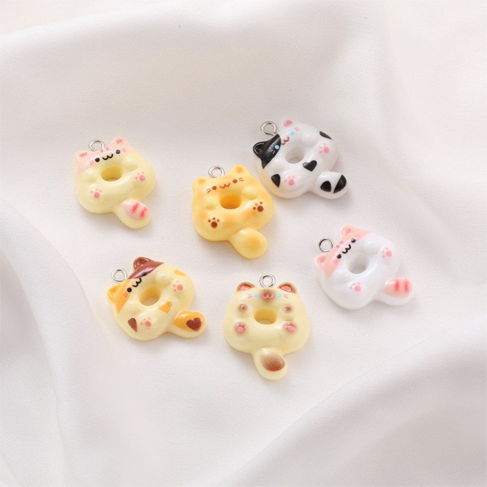 10Pcs Kawaii Cartoon Cat Resin - Resin Art Jewelry Kit recension och pris