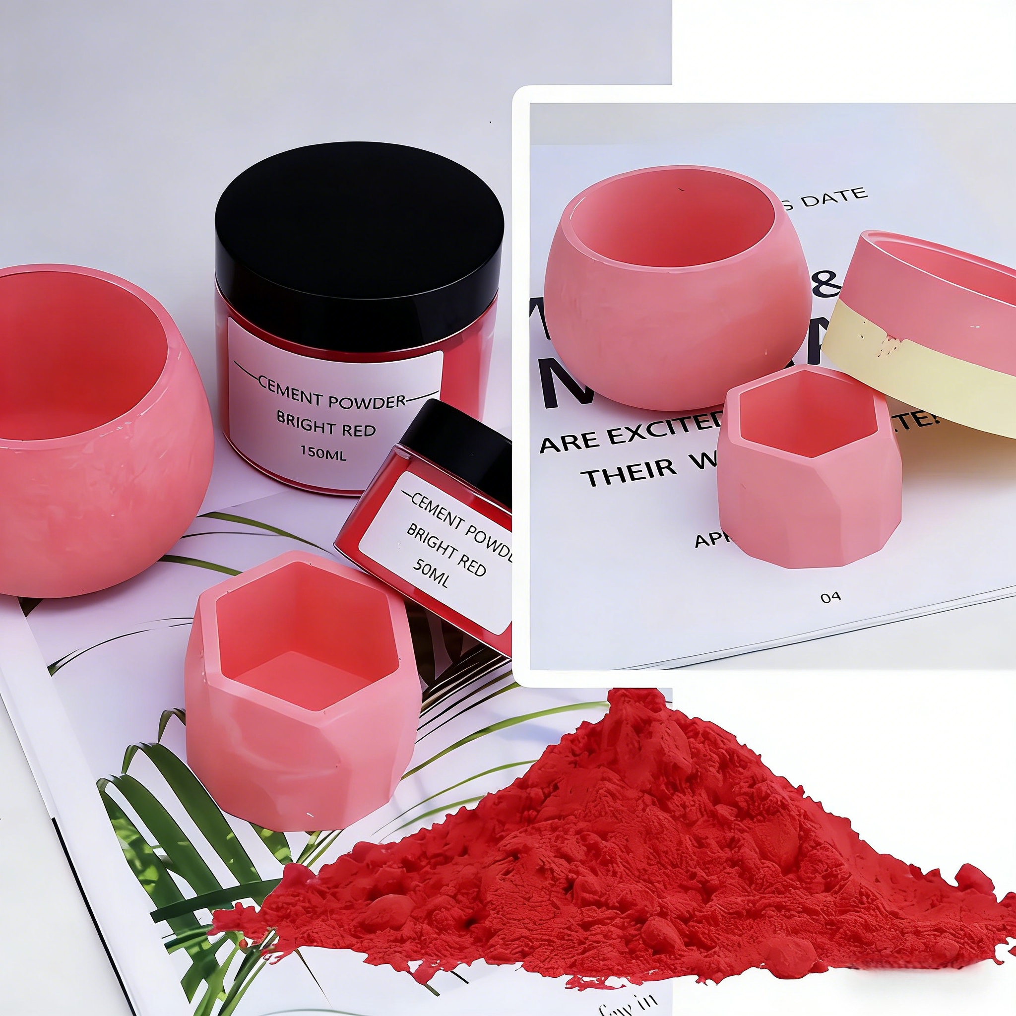 6-Color Gypsum Cement Pigment  - Resin Art Jewelry Kit recension och pris
