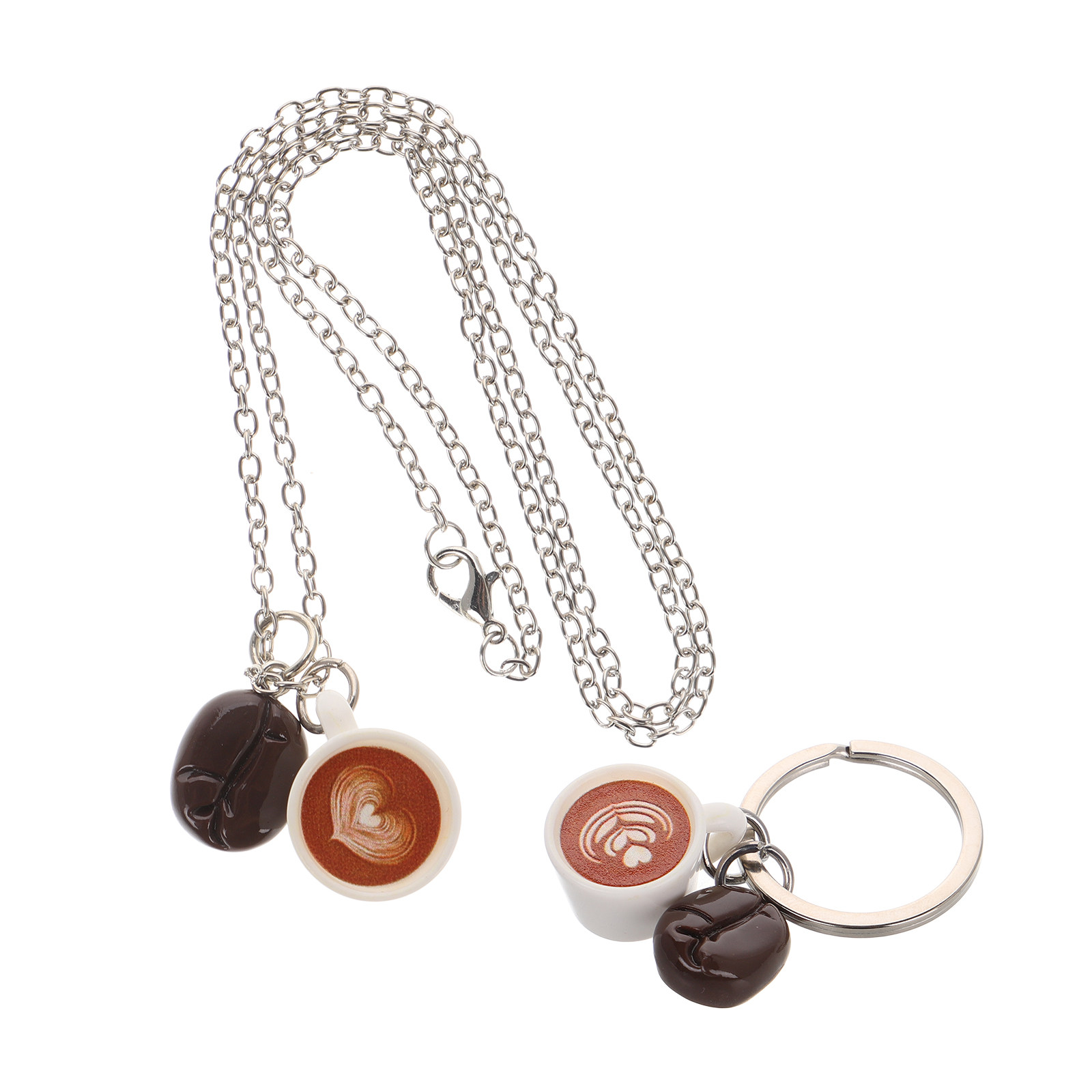 Coffee Bean Shaped Heart Penda - Resin Art Keychain Design recension och pris