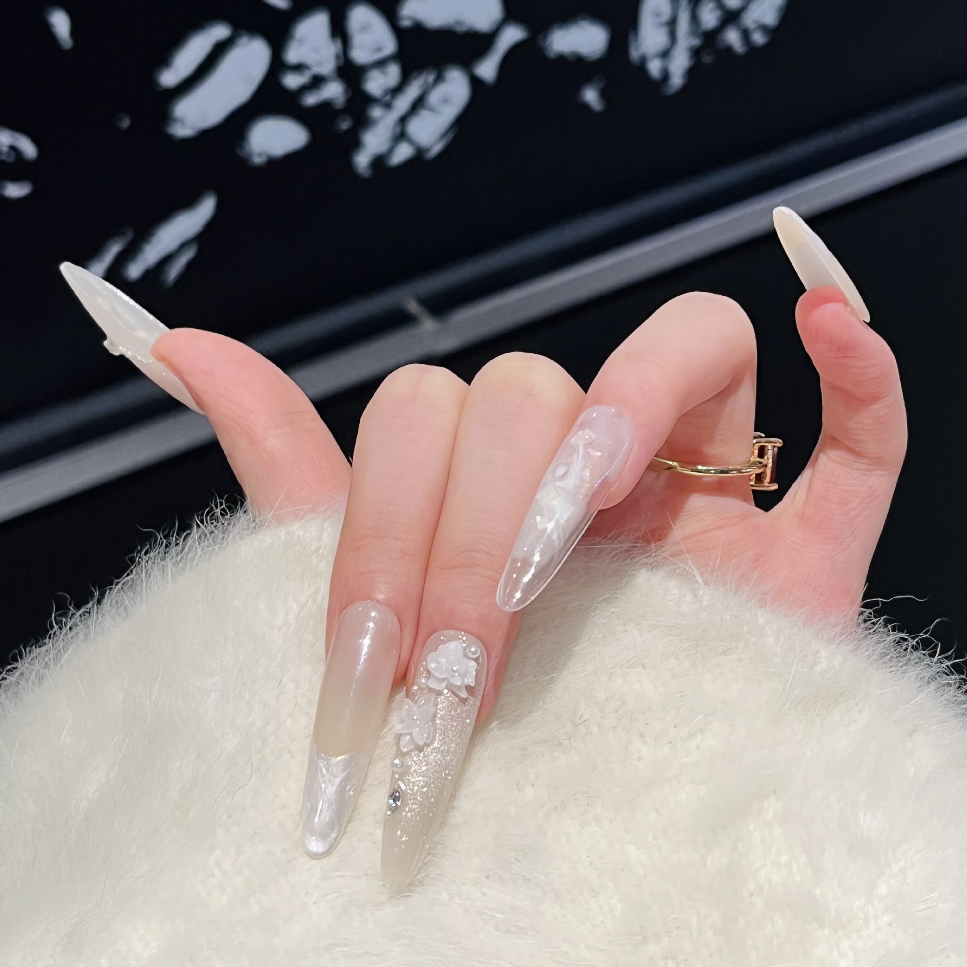 Press On Nails 10PCS Purple Fa - Resin Art And Deco recension och pris