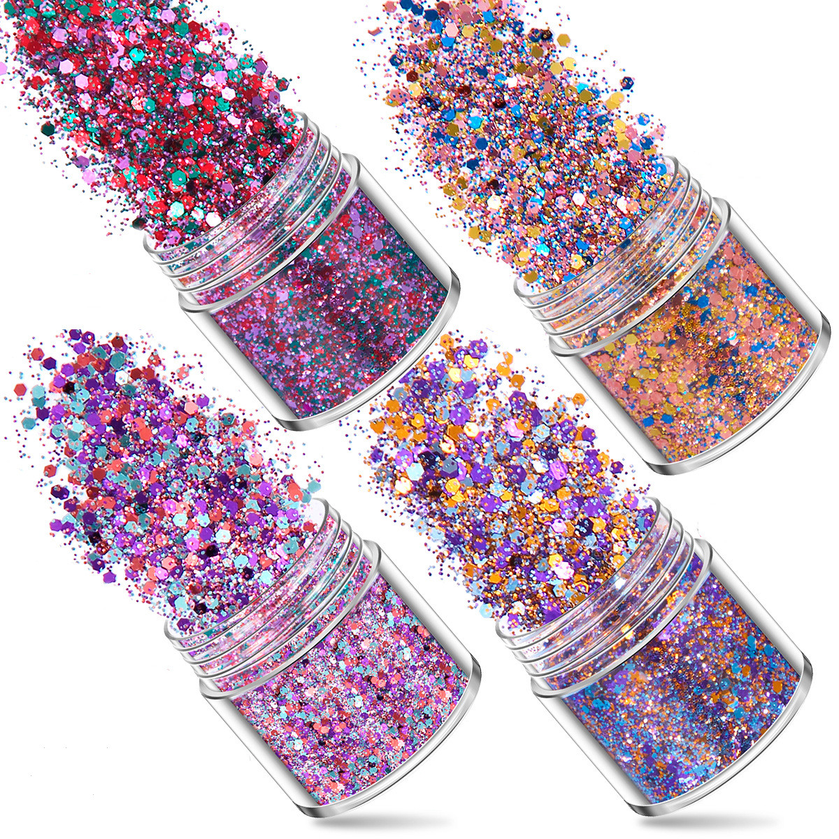 SNASAN 4Pcs Color Superfine Gl - Resin Art Mould recension och pris