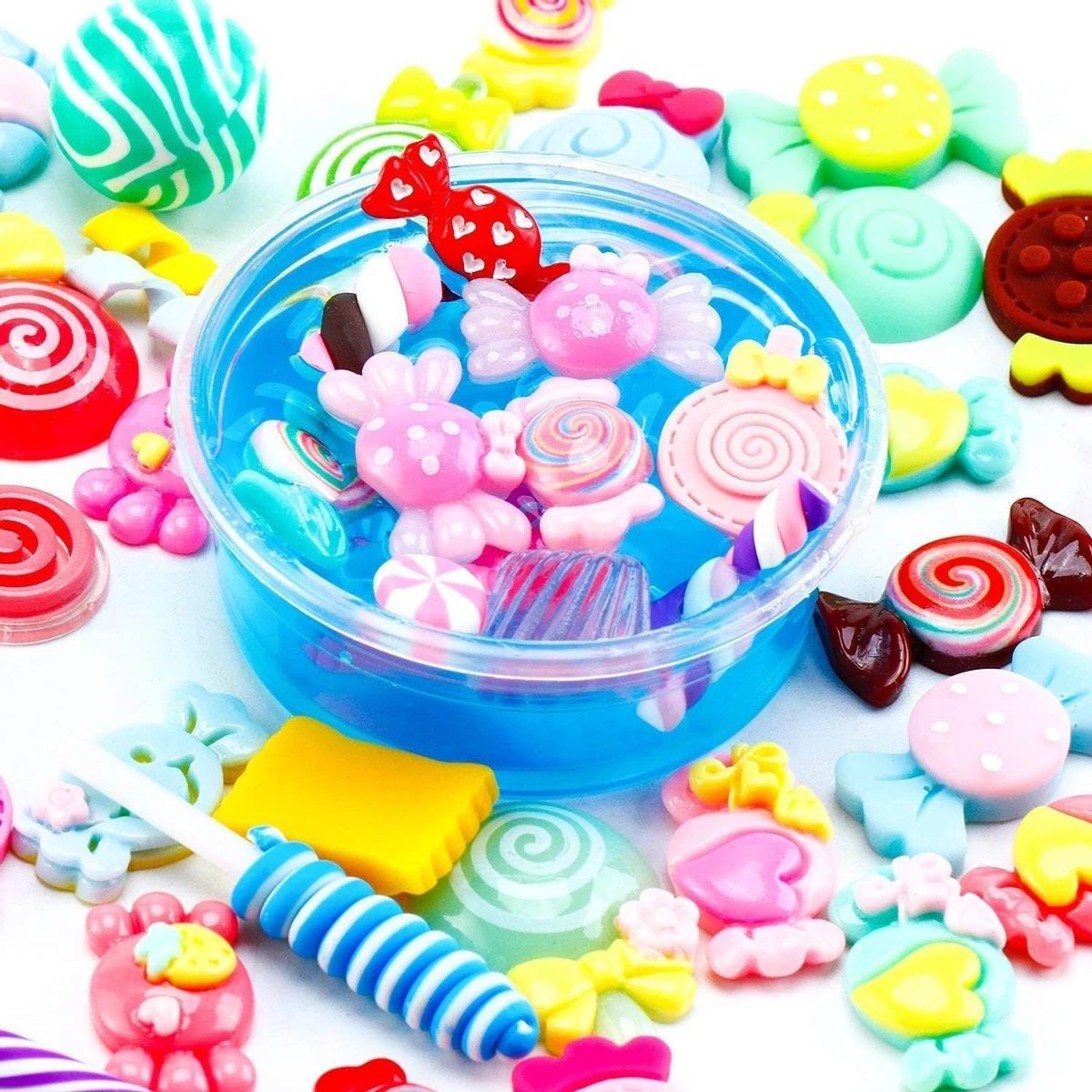 30pcs Random Candy Slime Charm - Resin Art Jewelry Kit recension och pris