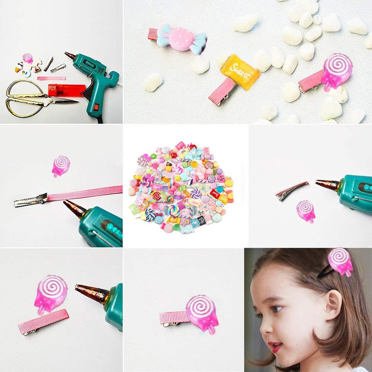 30pcs Random Candy Slime Charm - Resin Art Jewelry Kit recension och pris
