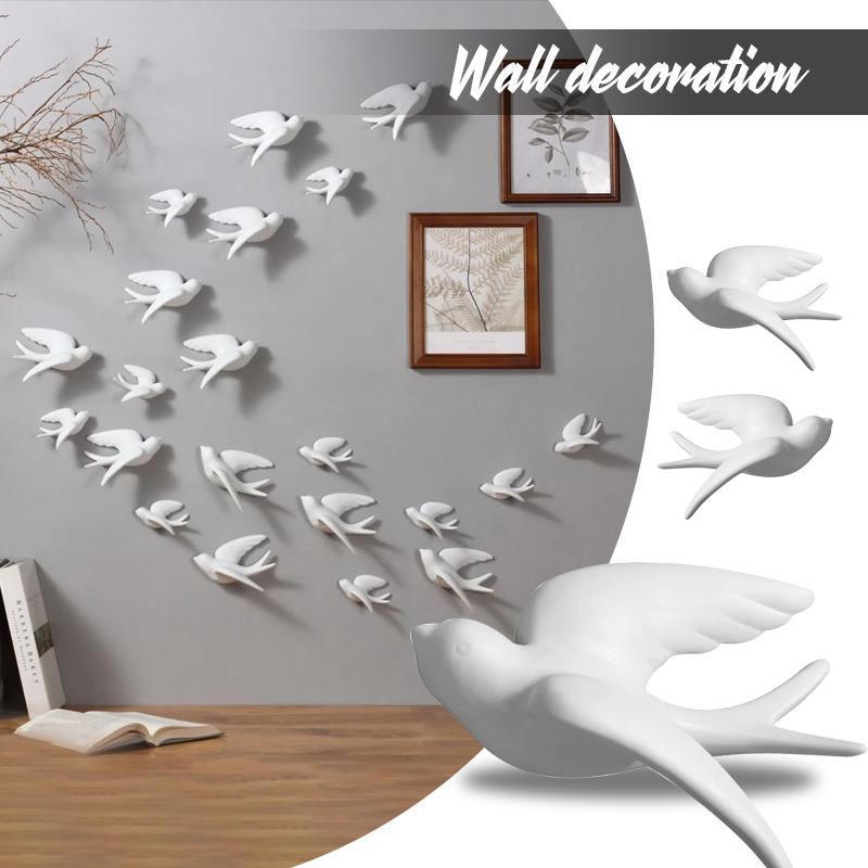 Creative Ceramic Birds Wall Ha - Resin Art Hanging recension och pris