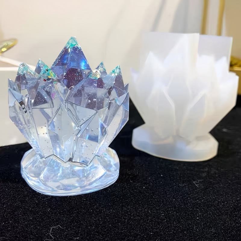 1pcCrystal Cluster Decorative  - Resin Art Mould recension och pris