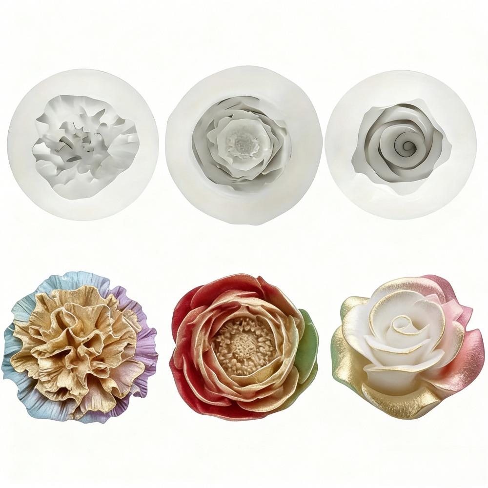 3-Piece Silicone Molds for Ros - Resin Art All recension och pris
