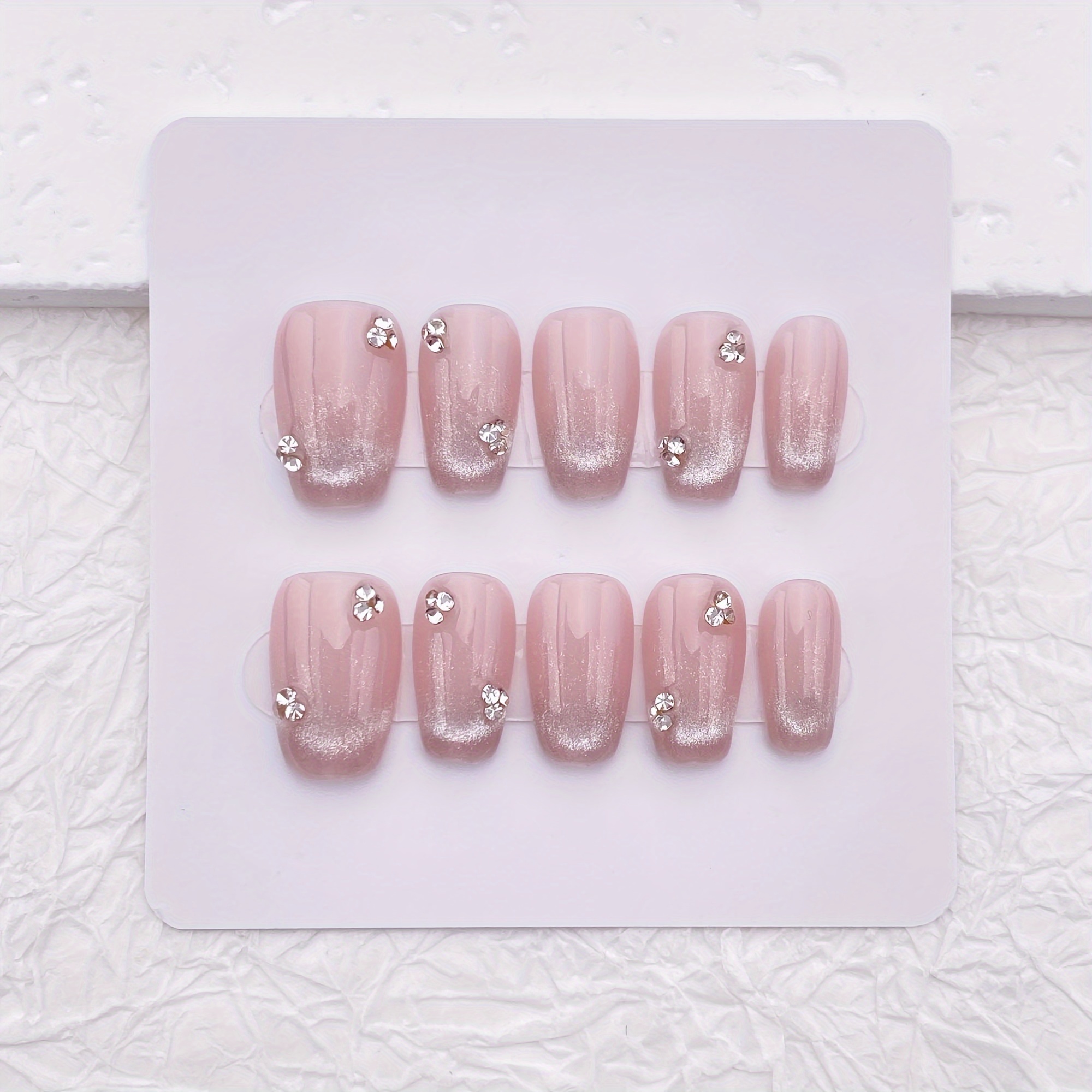 10pcs Handmade Press On Nails, - Resin Art And Deco recension och pris