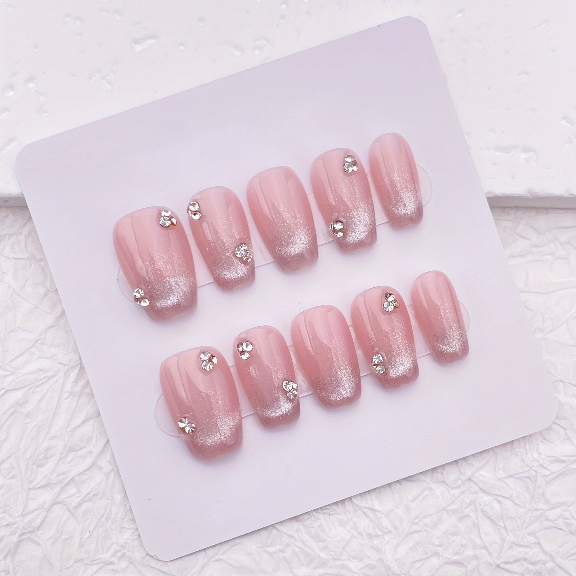10pcs Handmade Press On Nails, - Resin Art And Deco recension och pris