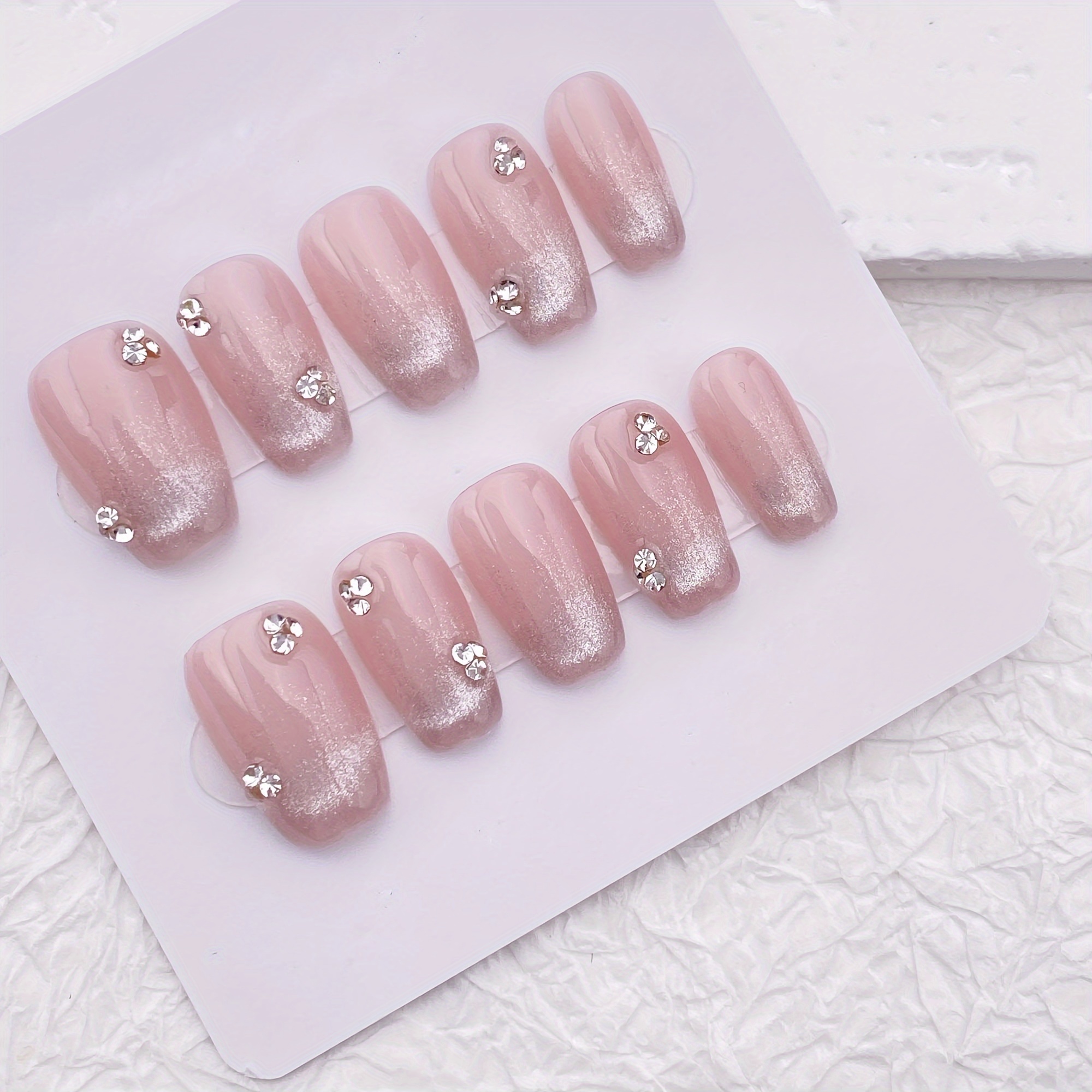 10pcs Handmade Press On Nails, - Resin Art And Deco recension och pris