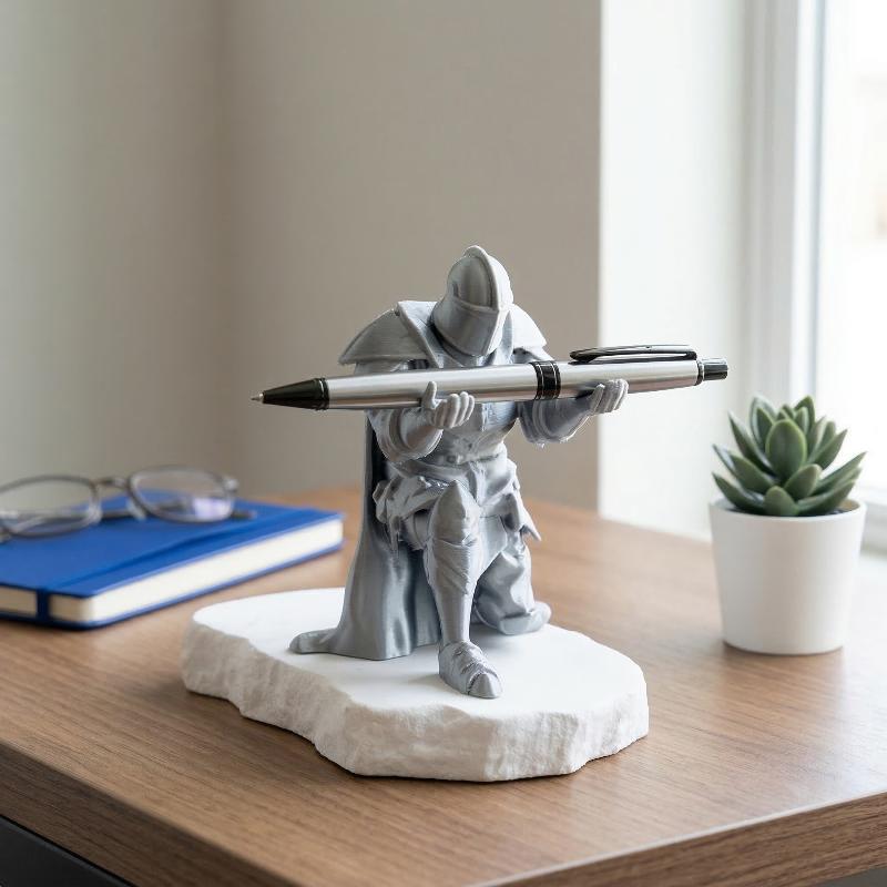Knight Pen Holder Resin Mediev - Resin Art Pen recension och pris