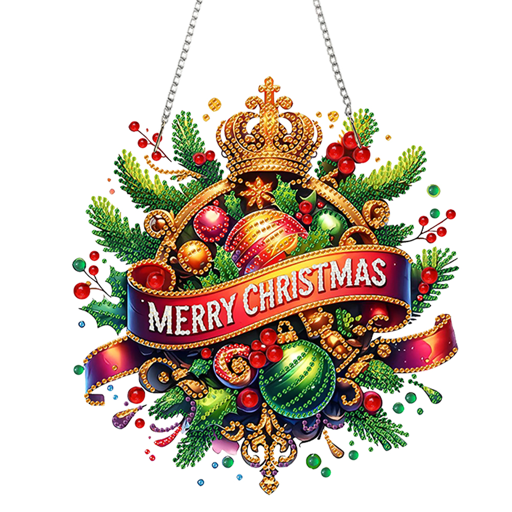 Christmas Theme Colored Ball 2 - Resin Art Hanging recension och pris