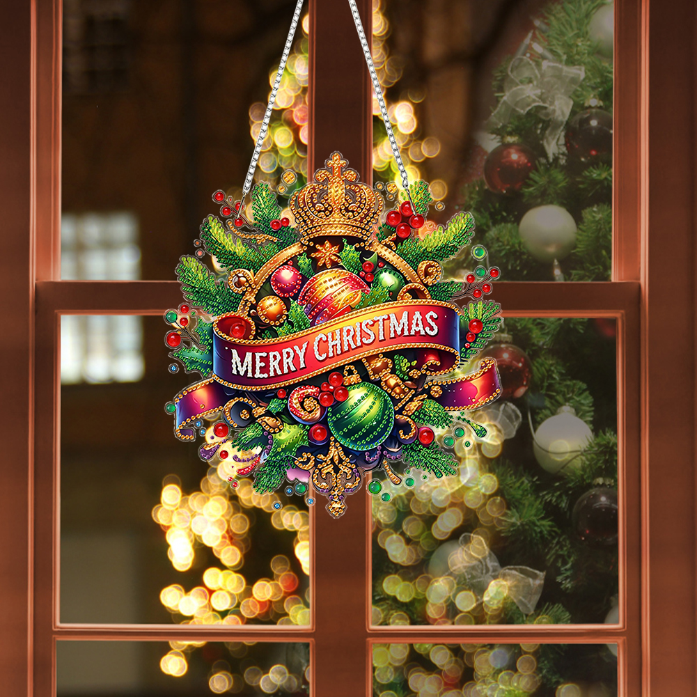 Christmas Theme Colored Ball 2 - Resin Art Hanging recension och pris