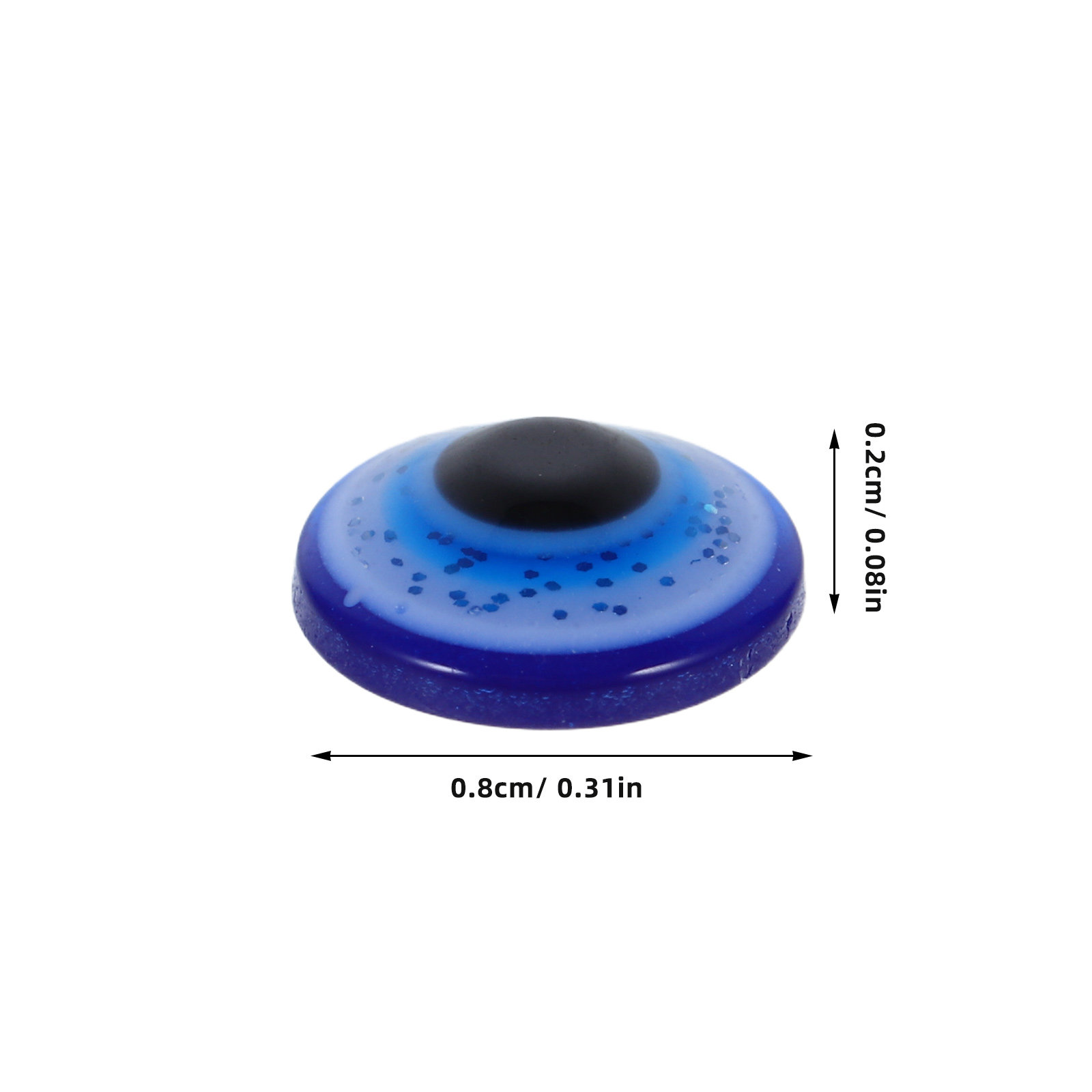 100Pcs Evil Eye Resin Flatback - Resin Art Keychain Design recension och pris