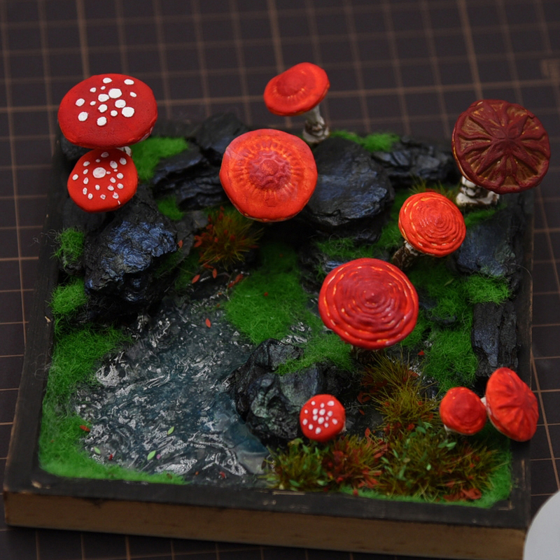 2pcs/set Mini Mushroom Silicon - Resin Art Mould recension och pris